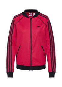 adidas originals, Damen Trainingsjacke 'Super Star', Himbeer / Schwarz