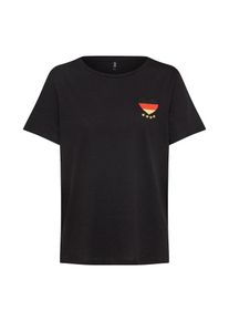 Only, Damen T-Shirt, Schwarz