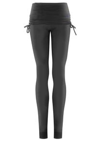 KAMAH, Damen Leggings M. Umschlagbund "inka", Black, Schwarz