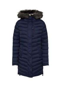 Superdry, Damen Steppmantel 'CHEVRON FUR SUPER FUJI', Navy