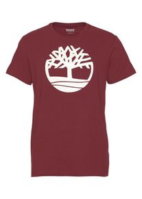 Timberland, Herren Shirt, Weinrot / Weiß