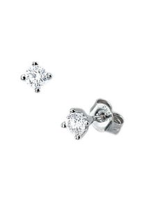 Firetti, Damen Ohrstecker "Solitär" mit Diamanten, Silber