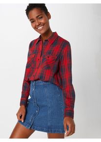 Pepe Jeans, Damen Bluse 'MEMPHIS', Dunkelblau / Rot