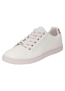Only, Damen Sneaker, Gold / Wei&szlig;