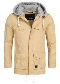 INDICODE JEANS, Herren Blouson 'Port', Sand / Graumeliert