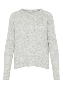 Noisy may, Damen Woll Strickpullover, Grau