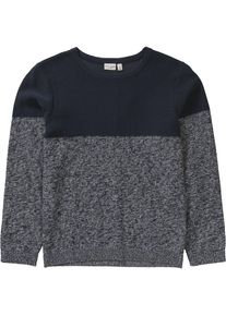 name it, Strickpullover, Navy / Graumeliert