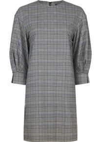 Tommy Hilfiger, Damen Kleid 'JANET DRESS 3/4 SLV', Royalblau / Grau / Schwarz / Weiß