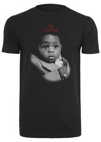 Mister Tee, Herren T-Shirt 'Lil Wayne Child', Grau / Rot / Schwarz