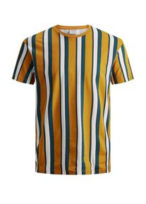 Jack & Jones JACK & JONES, Herren T-Shirt, Gold / Petrol / Weiß