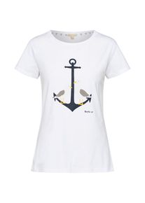 Barbour, Damen T-Shirt 'Whitmore', Mischfarben / Wei&szlig;