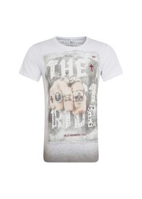 Key Largo, Herren Shirt 'LAST RIDE', Mischfarben / Weiß