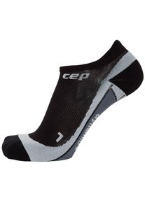 CEP, Herren Laufsocken 'No Show Socks', Grau / Schwarz