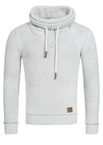 INDICODE JEANS, Herren Strickpullover 'Keshawn', Wei&szlig;
