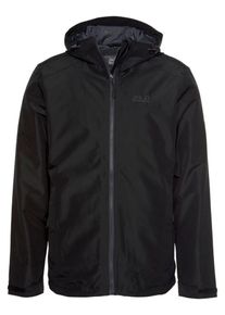 Jack Wolfskin, Herren Outdoorjacke 'Chilly Morning', Schwarz