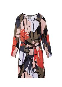 Sandwich, Damen Kleid, Navy / Khaki / Puder / Hellrot / Weiß