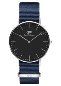 Daniel Wellington, Herren Uhr 'Classic 36 Bayswater DW00100282', Navy / Schwarz / Silber