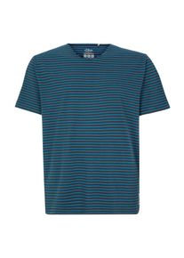 s.Oliver RED LABEL, Herren Jerseyshirt, Neonblau / Schwarz