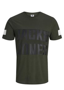 Jack & Jones JACK & JONES, Herren T-Shirt, Dunkelgrau / Dunkelgr&uuml;n