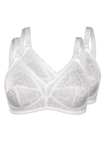 Sassa Mode Sassa, Damen BH 'SHINY JACQUARD', Wei&szlig;