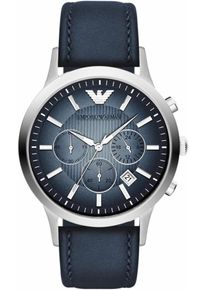 Emporio Armani, Herren Chronograph, Navy / Silber