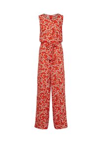 Vila, Damen Jumpsuit, Orange / Schwarz / Wei&szlig;
