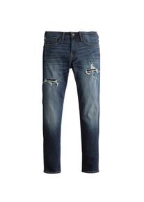 Hollister, Herren Jeans 'DARK REPAIR ADVST SUPER SKNY', Blue Denim