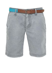 s.Oliver RED LABEL, Herren Chino-Bermudas, Grau / Hellgrau