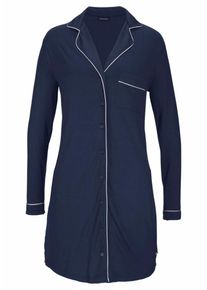 Lascana, Damen Nachthemd, Marine