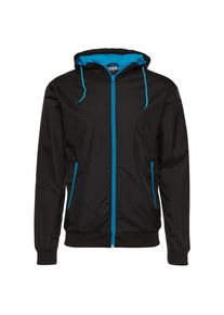 Urban Classics, Herren Jacke 'Contrast Windrunner', Blau / Schwarz