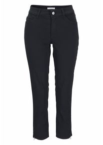 MAC, Damen Ankle-Jeans 'Melanie Zip', Navy