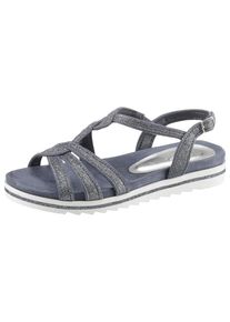 Arizona, Damen Sandale, Taubenblau / Silber