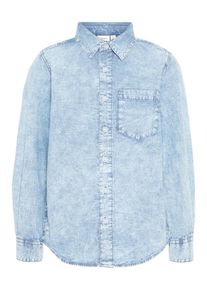 name it, Hemd, Hellblau / Wei&szlig;