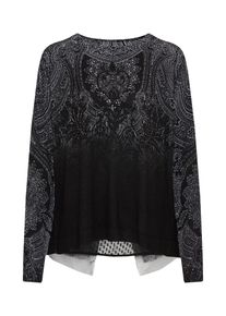 Desigual, Damen Pullover 'EDIMBURGO', Grau / Schwarz
