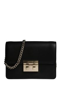 DKNY, Damen Tasche 'ANN- MED FLAP SHOULDER- CALF', Gold / Schwarz