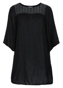 sheego Style, Damen Longtunika, Schwarz