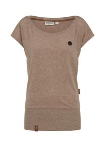 Naketano, Damen T-Shirt 'Wolle', Mokka