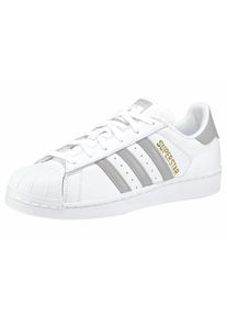 adidas originals, Damen Sneaker 'Superstar', Gold / Silbergrau / Wei&szlig;