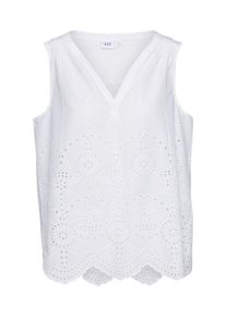 GAP, Damen Blusentop, Weiß