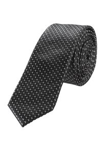 s.Oliver BLACK LABEL, Herren Krawatte, Grau / Schwarz