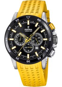 Festina, Herren Chronograph 'Chrono Bike, F20353/5', Gelb / Schwarz / Silber