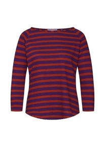 Rich & Royal Rich & Royal, Damen Longsleeve 'Heavy Jersey striped', Lila / Rostrot