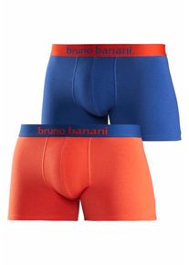 Bruno Banani, Herren Boxer Short (2 St&uuml;ck), Blau / Rot