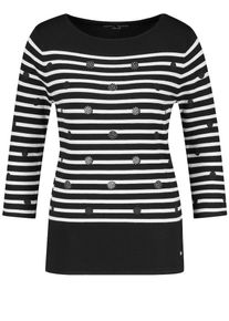 Gerry Weber, Damen Pullover, Schwarz / Weiß