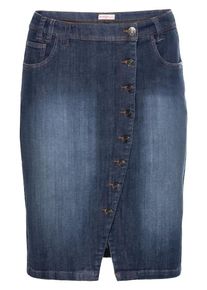 sheego Denim, Damen Rock, Blau