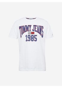 Tommy Jeans, Herren T-Shirt, Blau / Hellrot / Weiß