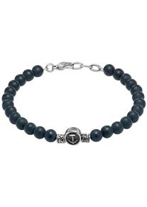 C-Collection, Herren Armband, Schwarz / Silber