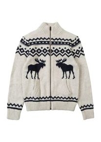 Abercrombie & Fitch Abercrombie & Fitch, Pullover 'XM18-INTARSIA MOCK', Wei&szlig;