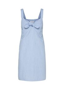 EDITED, Damen Kleid 'Amala', Blau / Weiß