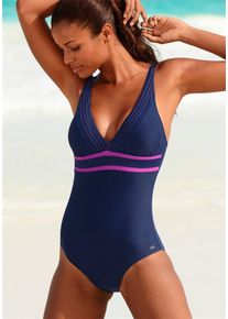 Venice Beach, Damen Badeanzug, Navy / Fuchsia